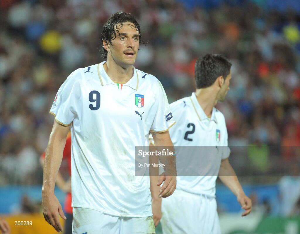 22 June 2008; Luca Toni, Italy. UEFA EURO 2008TM, Quarter-Final, Spain v Italy, Ernst Happel Stadion, Vienna, Austria. Picture credit; Pat Murphy / SPORTSFILE