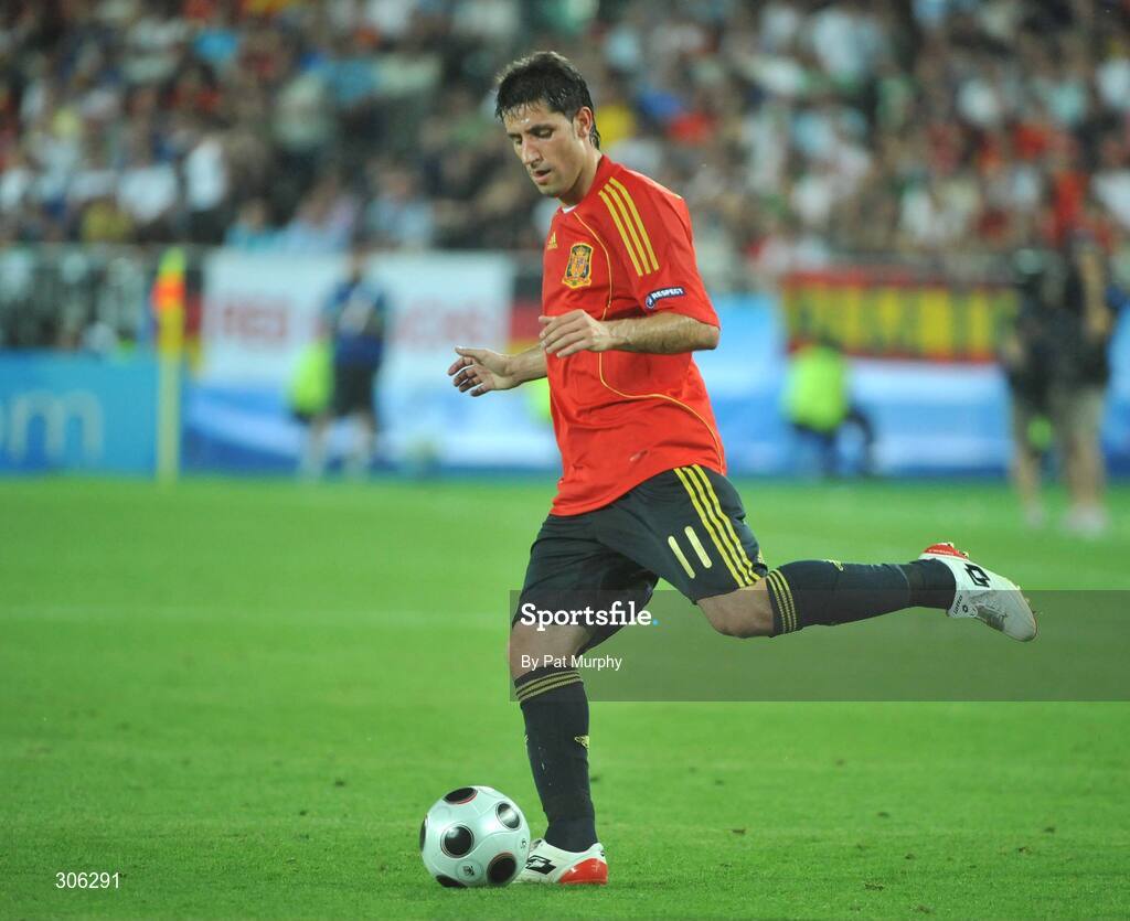 22 June 2008; Joan Capdevila, Spain. UEFA EURO 2008TM, Quarter-Final, Spain v Italy, Ernst Happel Stadion, Vienna, Austria. Picture credit; Pat Murphy / SPORTSFILE