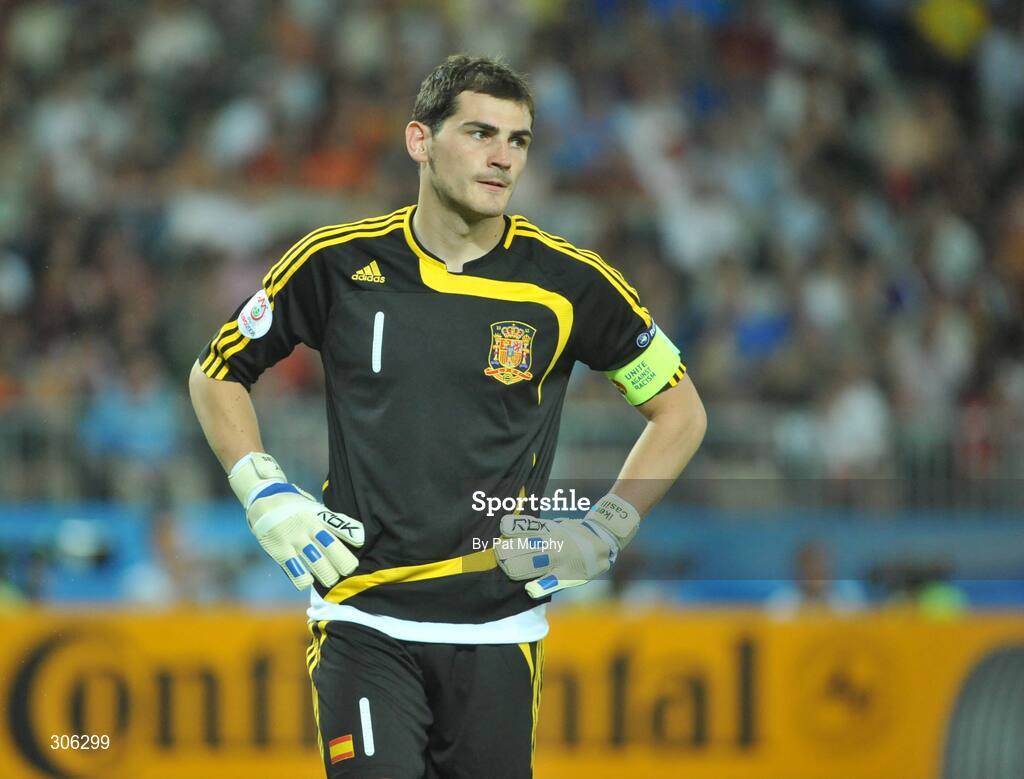 22 June 2008; Iker Casillas, Spain. UEFA EURO 2008TM, Quarter-Final, Spain v Italy, Ernst Happel Stadion, Vienna, Austria. Picture credit; Pat Murphy / SPORTSFILE