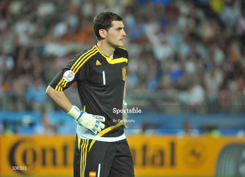 22 June 2008; Iker Casillas, Spain. UEFA EURO 2008TM, Quarter-Final, Spain v Italy, Ernst Happel Stadion, Vienna, Austria. Picture credit; Pat Murphy / SPORTSFILE