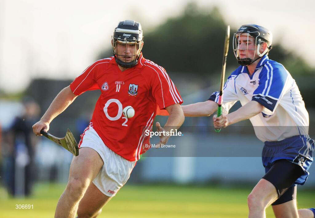 25 June 2008; Ciaran Sheehan, Cork, in action against Barry Coughlan, Waterford. ESB Munster Minor Hurling Championship semi-final, Waterford v Cork, Walsh Park, Co. Waterford. Picture credit: Matt Browne / SPORTSFILE