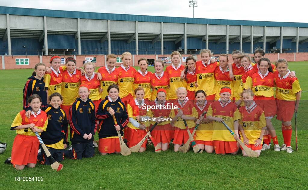22 June 2008; The Harps, Co. Laois, Squad. Feile na nGael Camogie Finals - Division 3 Final, The Harps, Co. Laois v Ratoath, Co. Meath, Portlaoise GAA Club, Portlaoise, Laois. Picture credit: Matt Browne / SPORTSFILE