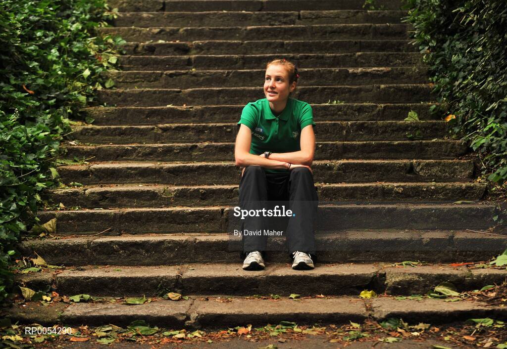 24 June 2008; Athlete Fionnuala Britton at the launch by Athletics Ireland and ESB of the ESB Athlete Support Scheme for 2008. ESB Head Office, Lower Fitzwilliam Street, Dublin. Picture credit: David Maher / SPORTSFILE