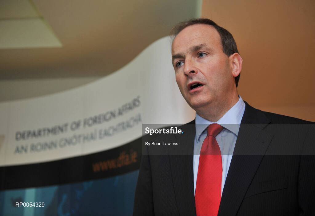 24 June 2008; The GAA and the Department of Foreign Affairs launched their joint community outreach initiative on Emigrant Heritage and Sport at Croke Park. The project involves the joint funding of a number of full-time GAA Games Development Administrators in Britain and the US. At the launch is Minister for Foreign Affairs Micheal Martin. Croke Park, Dublin. Picture credit: Brian Lawless / SPORTSFILE