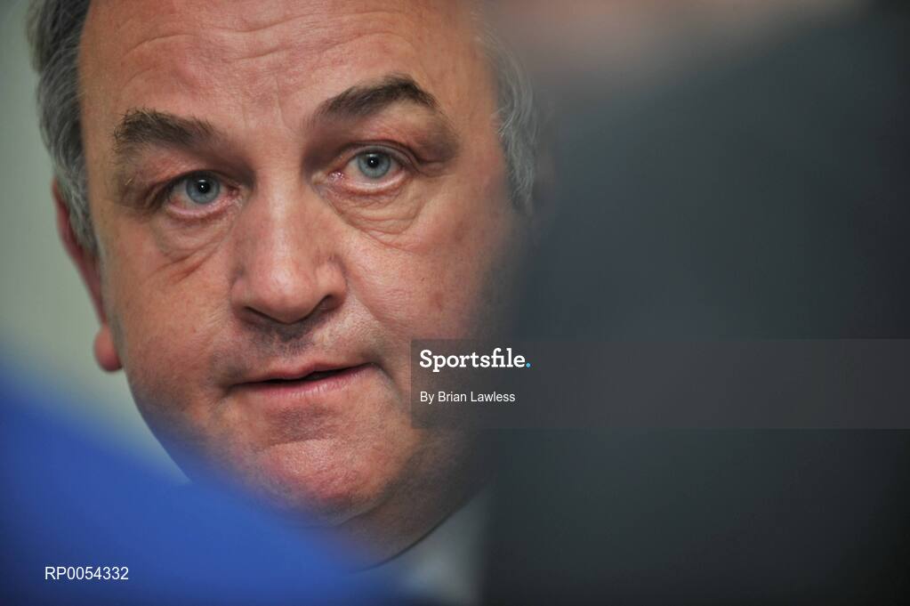 24 June 2008; The GAA and the Department of Foreign Affairs launched their joint community outreach initiative on Emigrant Heritage and Sport at Croke Park. The project involves the joint funding of a number of full-time GAA Games Development Administrators in Britain and the US. At the launch is GAA President Nickey Brennan. Croke Park, Dublin. Picture credit: Brian Lawless / SPORTSFILE