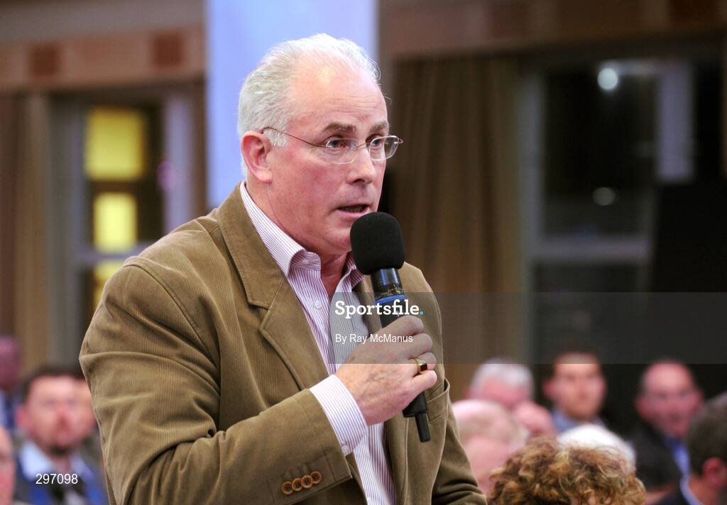 11 April 2008; Sean Walsh, Chairman of the Kerry County Board, speaking at the 2008 GAA Annual Congress. Radisson Hotel, Ballincar, Sligo. Picture credit: Ray McManus / SPORTSFILE
