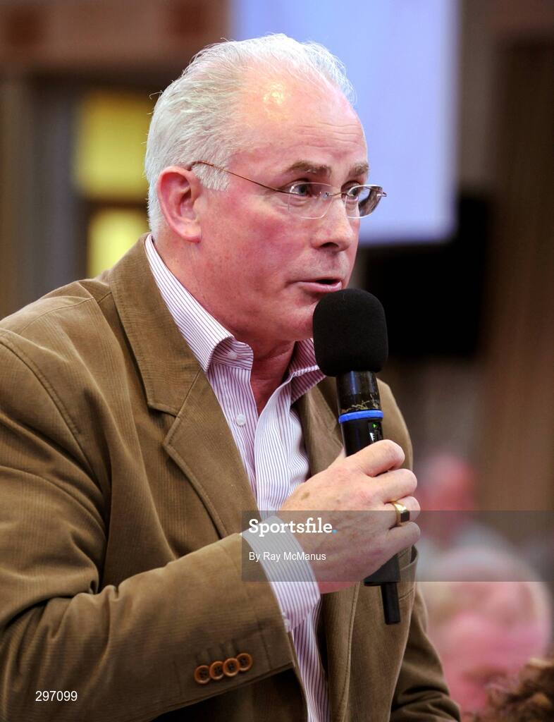 11 April 2008; Sean Walsh, Chairman of the Kerry County Board, speaking at the 2008 GAA Annual Congress. Radisson Hotel, Ballincar, Sligo. Picture credit: Ray McManus / SPORTSFILE
