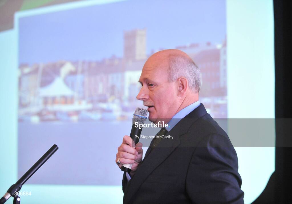 26 June 2008; Alan Rushton, Tour of Ireland Event Director, speaking at the launch for the 2008 Tour of Ireland cycle race which is being held from the 27th to 31st August. Dublin Castle, Dublin. Picture credit: Stephen McCarthy / SPORTSFILE