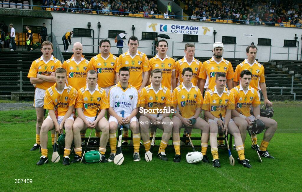 28 June 2008; The Antrim team. All-Ireland Senior Championship Qualifier, Round 1, Antrim v Galway, Casement Park, Belfast, Co. Antrim. Picture credit: Oliver McVeigh / SPORTSFILE
