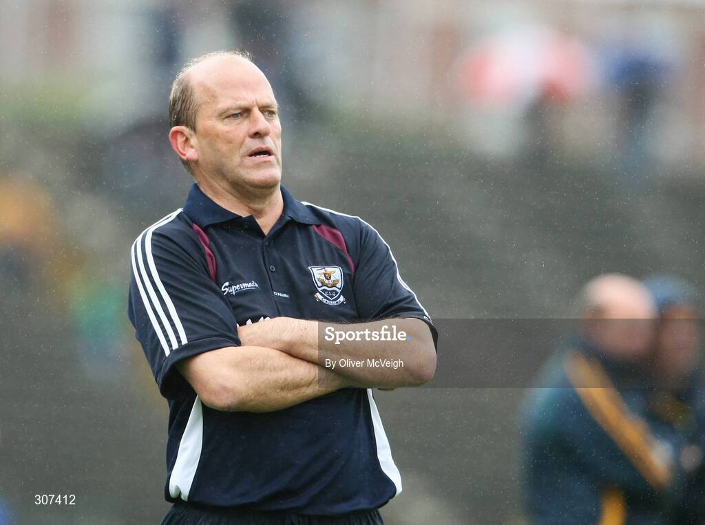 28 June 2008; Galway manager, Ger Loughnane, on the sideline. All-Ireland Senior Championship Qualifier, Round 1, Antrim v Galway, Casement Park, Belfast, Co. Antrim. Picture credit: Oliver McVeigh / SPORTSFILE