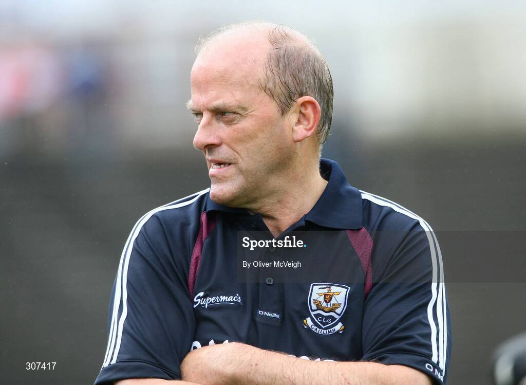 28 June 2008; Galway manager, Ger Loughnane, on the sideline. All-Ireland Senior Championship Qualifier, Round 1, Antrim v Galway, Casement Park, Belfast, Co. Antrim. Picture credit: Oliver McVeigh / SPORTSFILE