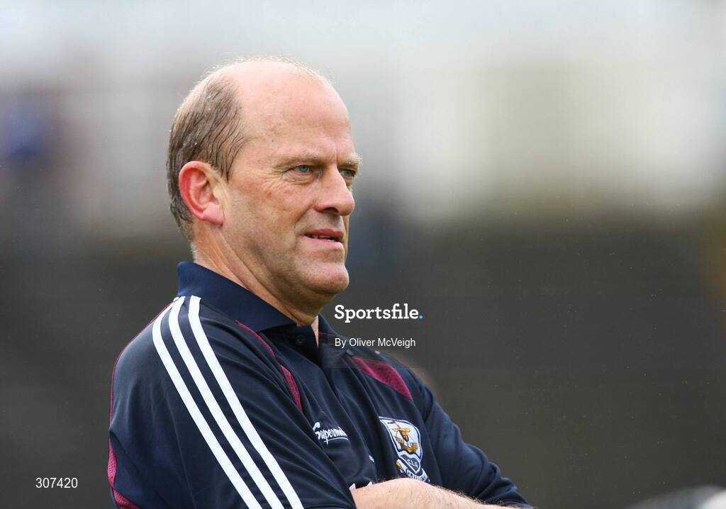 28 June 2008; Galway manager, Ger Loughnane, on the sideline. All-Ireland Senior Championship Qualifier, Round 1, Antrim v Galway, Casement Park, Belfast, Co. Antrim. Picture credit: Oliver McVeigh / SPORTSFILE