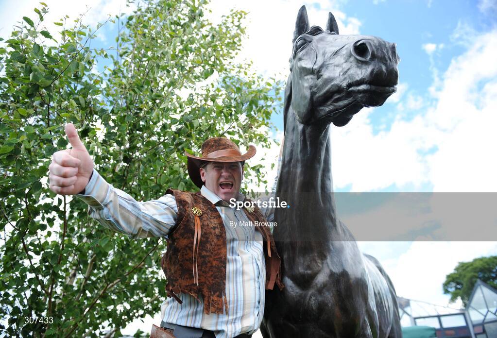 29 June 2008; Paul Buchanan from Banbridge, Co Down enjoying a day out at the racing. Curragh Racecourse, Co. Kildare. Picture credit: Matt Browne / SPORTSFILE