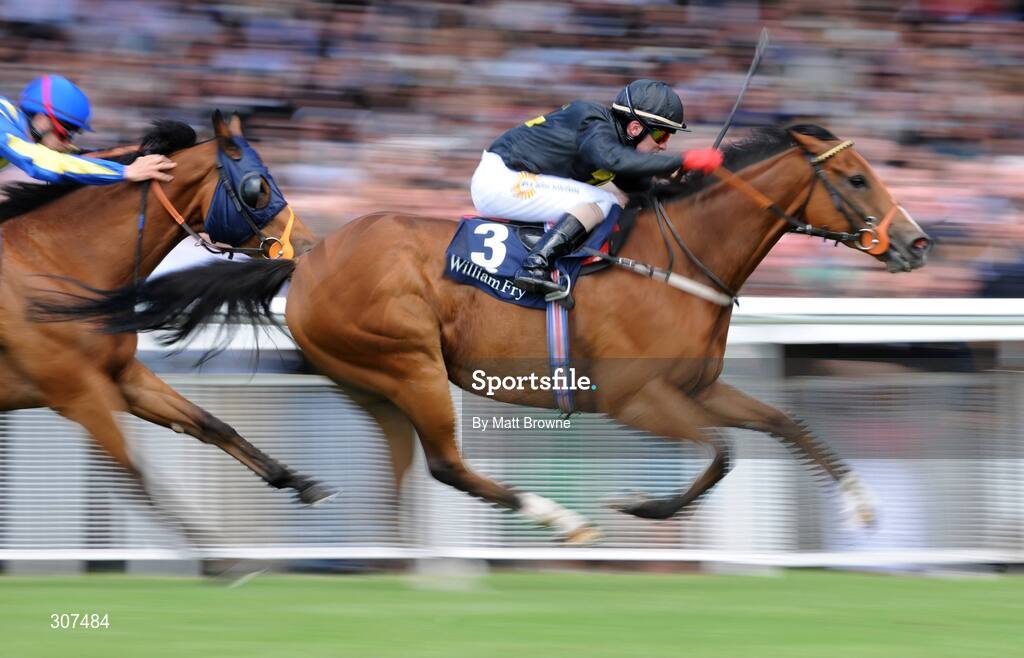 29 June 2008; Tax Free, 3, with Adrian Nicholls up, on their way to winning the William Far Sapphire Stakes from second place Benbaun with Fran Berry up, Curragh Racecourse, Co. Kildare. Picture credit: Matt Browne / SPORTSFILE