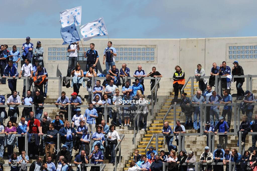 29 June 2008; A section of Hill 16 at 1:57pm, 3 minutes before the scheduled start of the game at 2pm. GAA Football Leinster Senior Championship Semi-Final, Dublin v Westmeath, Croke Park, Dublin. Picture credit: Ray McManus / SPORTSFILE