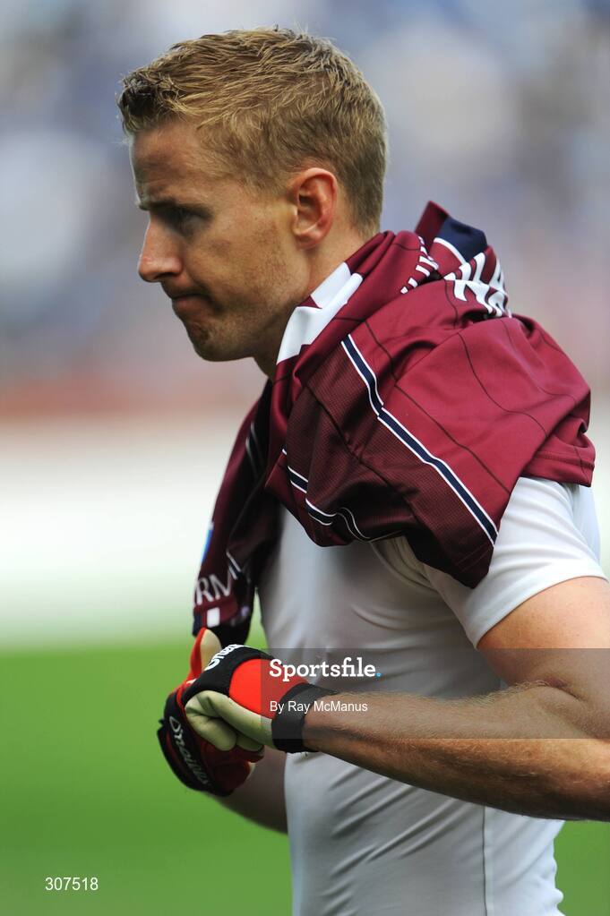 29 June 2008; Westmeath full-forward Denis Glennon leaves the field after the game. GAA Football Leinster Senior Championship Semi-Final, Dublin v Westmeath, Croke Park, Dublin. Picture credit: Ray McManus / SPORTSFILE