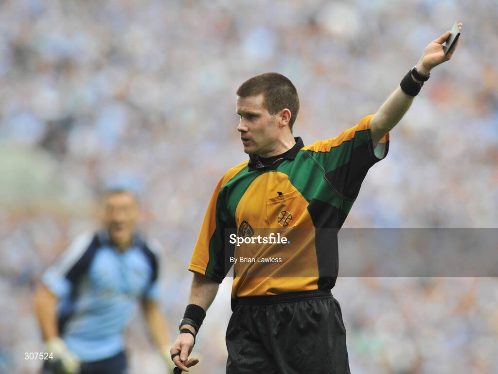 29 June 2008; Referee Padraig Hughes. GAA Football Leinster Senior Championship Semi-Final, Dublin v Westmeath, Croke Park, Dublin. Picture credit: Brian Lawless / SPORTSFILE