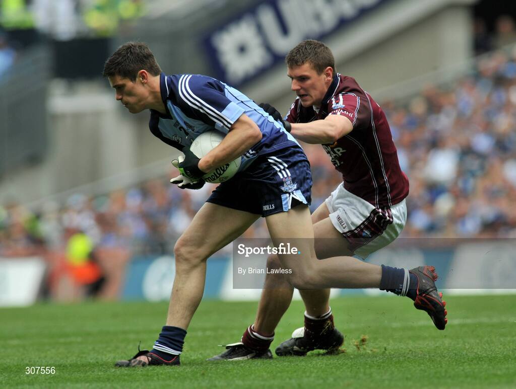 29 June 2008; Diarmuid Connolly, Dublin, in action against Kieran Gavin, Westmeath. GAA Football Leinster Senior Championship Semi-Final, Dublin v Westmeath, Croke Park, Dublin. Picture credit: Brian Lawless / SPORTSFILE