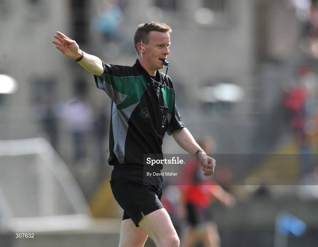 29 June 2008; Referee Joe McQuillan. GAA Football Ulster Senior Championship Semi-Final, Down v Armagh, St Tighearnach's Park, Clones, Co. Monaghan. Picture credit: David Maher / SPORTSFILE