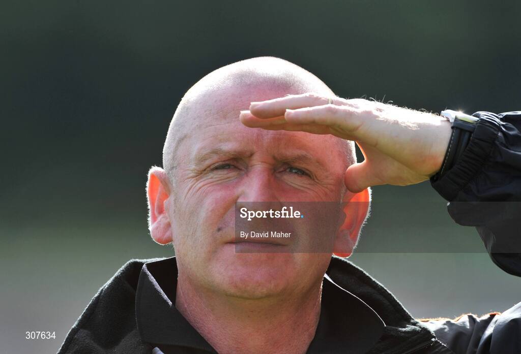 29 June 2008; Peter McDonnell, Armagh manager, during the game. GAA Football Ulster Senior Championship Semi-Final, Down v Armagh, St Tighearnach's Park, Clones, Co. Monaghan. Picture credit: David Maher / SPORTSFILE