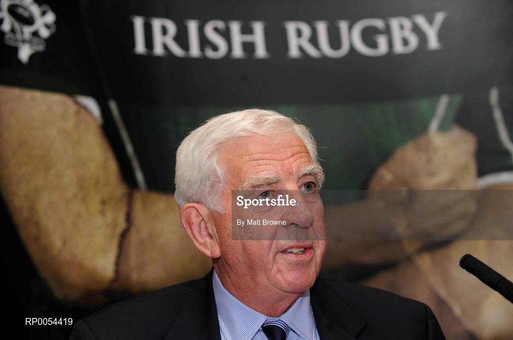 27 June 2008; New IRFU President John Lyons during the IRFU Annual Council Meeting. Ballsbridge Court Hotel, Ballsbridge, Dublin. Picture credit: Matt Browne / SPORTSFILE