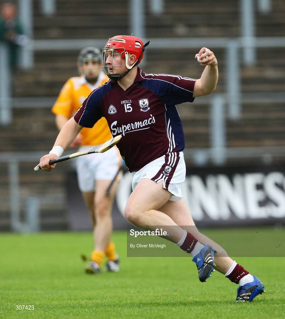 28 June 2008; Joe Canning, Galway, in action against  Antrim. All-Ireland Senior Championship Qualifier, Round 1, Antrim v Galway, Casement Park, Belfast, Co. Antrim. Picture credit: Oliver McVeigh / SPORTSFILE