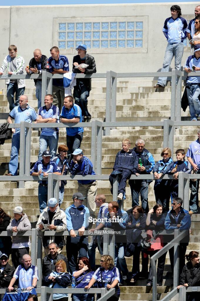 29 June 2008; A section of Hill 16 at 1:55pm, 5 minutes before the scheduled start of the game at 2pm. GAA Football Leinster Senior Championship Semi-Final, Dublin v Westmeath, Croke Park, Dublin. Picture credit: Ray McManus / SPORTSFILE