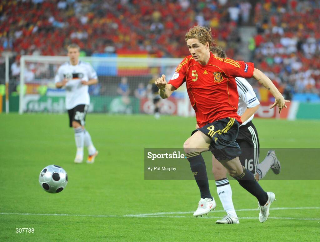 29 June 2008; Fernando Torres, Spain. UEFA EURO 2008TM, Final, Germany v Spain, Ernst Happel Stadion, Vienna, Austria. Picture credit; Pat Murphy / SPORTSFILE