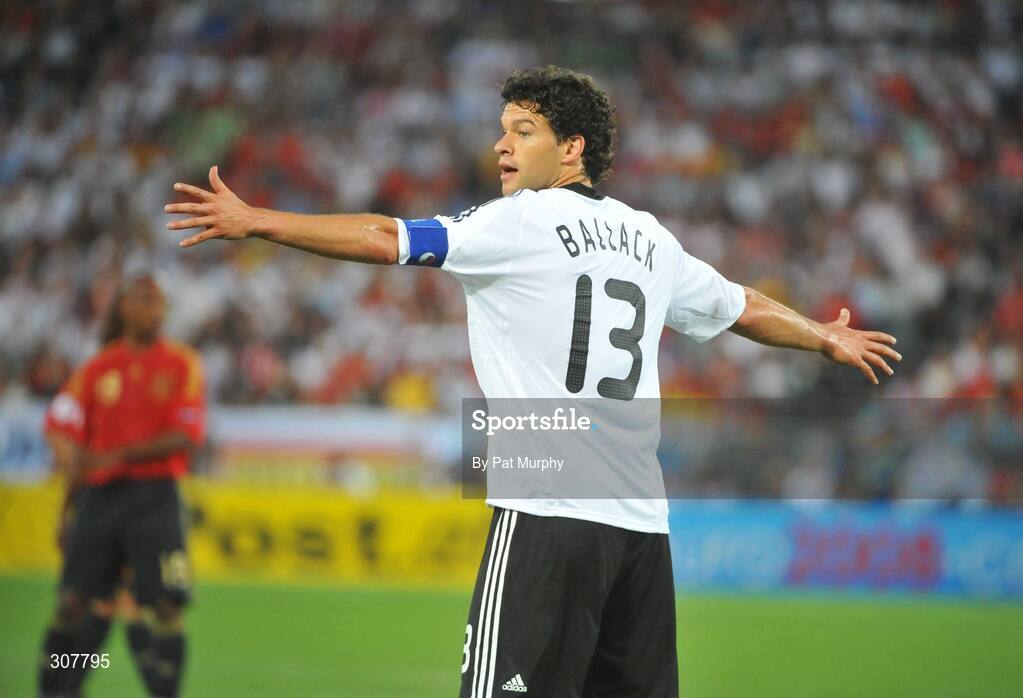 29 June 2008; Michael Ballack, Germany. UEFA EURO 2008TM, Final, Germany v Spain, Ernst Happel Stadion, Vienna, Austria. Picture credit; Pat Murphy / SPORTSFILE