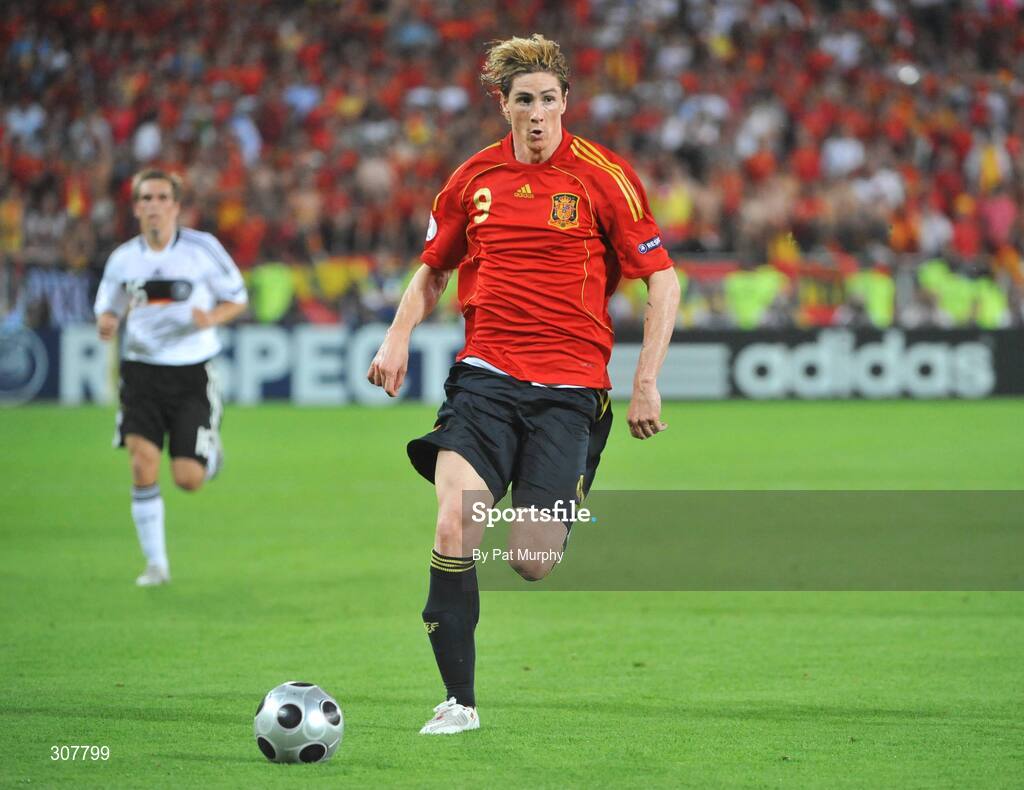 29 June 2008; Fernando Torres, Spain. UEFA EURO 2008TM, Final, Germany v Spain, Ernst Happel Stadion, Vienna, Austria. Picture credit; Pat Murphy / SPORTSFILE