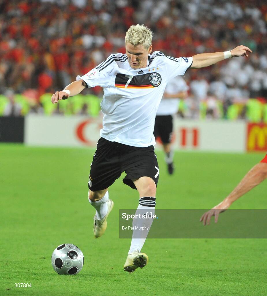 29 June 2008; Bastian Schweinsteiger, Germany. UEFA EURO 2008TM, Final, Germany v Spain, Ernst Happel Stadion, Vienna, Austria. Picture credit; Pat Murphy / SPORTSFILE