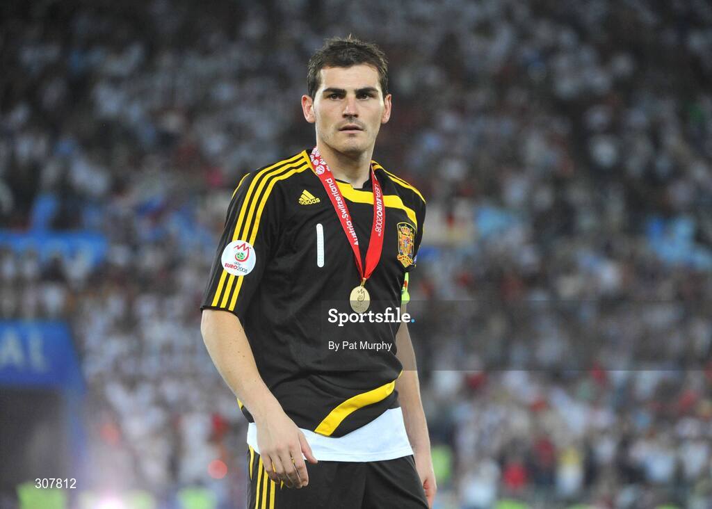 29 June 2008; Iker Casillas, Spain. UEFA EURO 2008TM, Final, Germany v Spain, Ernst Happel Stadion, Vienna, Austria. Picture credit; Pat Murphy / SPORTSFILE