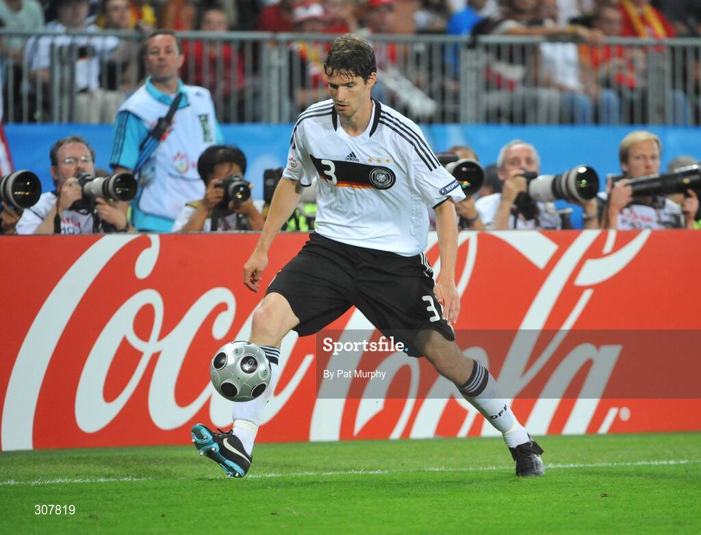 29 June 2008; Arne Friedrich, Germany. UEFA EURO 2008TM, Final, Germany v Spain, Ernst Happel Stadion, Vienna, Austria. Picture credit; Pat Murphy / SPORTSFILE