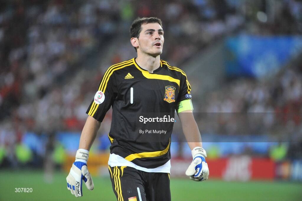 29 June 2008; Iker Casillas, Spain. UEFA EURO 2008TM, Final, Germany v Spain, Ernst Happel Stadion, Vienna, Austria. Picture credit; Pat Murphy / SPORTSFILE