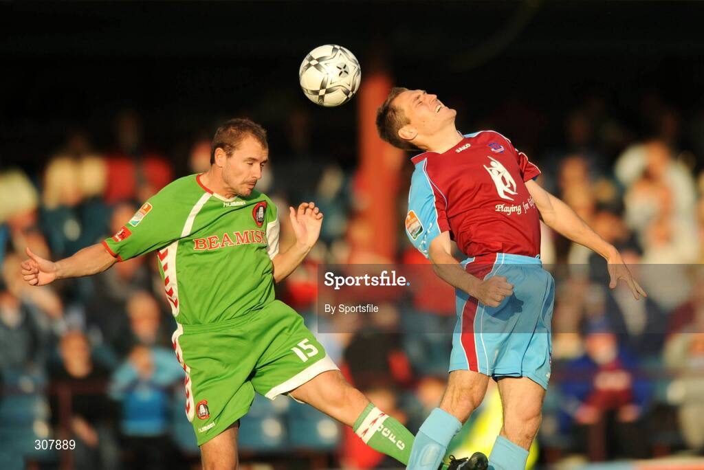 1 July 2008; Colin Healy, Cork City, in action against Adam Hughes, Drogheda United. eircom League Cup Quarter-Final, Drogheda United v Cork City, United Park, Drogheda, Co. Louth. Photo by Sportsfile
