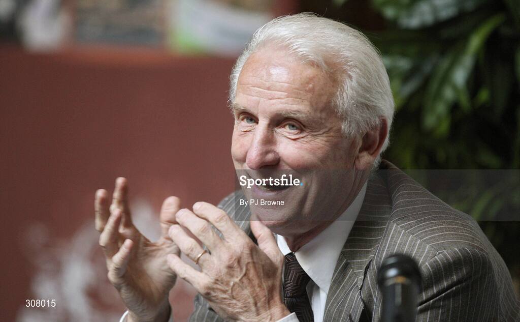 2 July 2008; Republic of Ireland senior international manager Giovanni Trapattoni speaking to the media at the press conference. Tower Hotel, Waterford.  Picture credit: Patrick Browne / SPORTSFILE