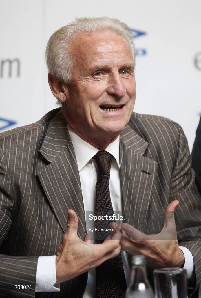 2 July 2008; Republic of Ireland senior international manager Giovanni Trapattoni speaking to the media at the press conference. Tower Hotel, Waterford.  Picture credit: Patrick Browne / SPORTSFILE