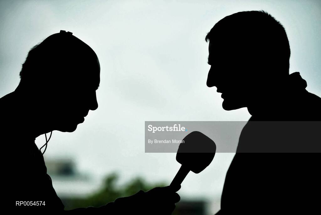 1 July 2008; Cork's Nicholas Murphy is interviewed at a press conference ahead of the GAA Football Munster Senior Final on Sunday next. Pairc Ui Chaoimh, Cork. Picture credit: Brendan Moran / SPORTSFILE