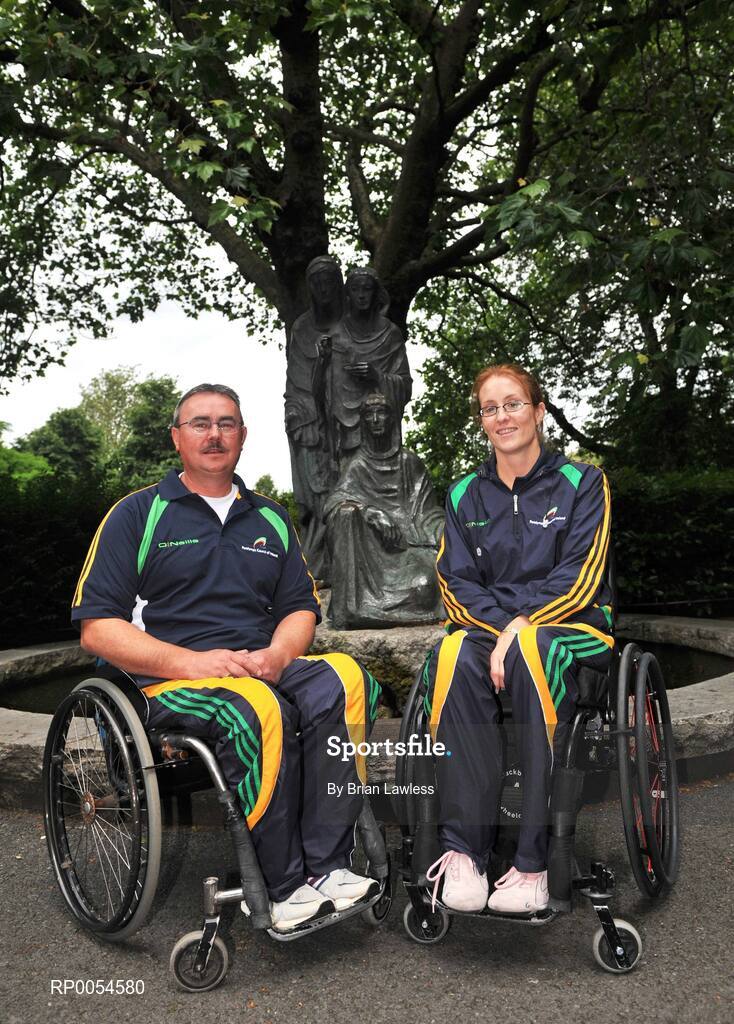 2 July 2008; The Irish team for the 2008 Paralympic Games in Beijing was officially announced at an event today. Forty five elite athletes across nine sports will represent Ireland at the Beijing Games which get underway on September 6th and run for twelve days. The Paralympic Games are elite Olympic style sports events for elite athletes with physical disabilities, or visual impairment, emphasising athletic achievement rather than disability. At the announcement are Richard Whealey, Sailing, from Fermoy, Co. Cork, and Eimear Breathnach, Table Tennis, from Ballinteer, Dublin. Conrad Hotel, Dublin. Picture credit: Brian Lawless / SPORTSFILE