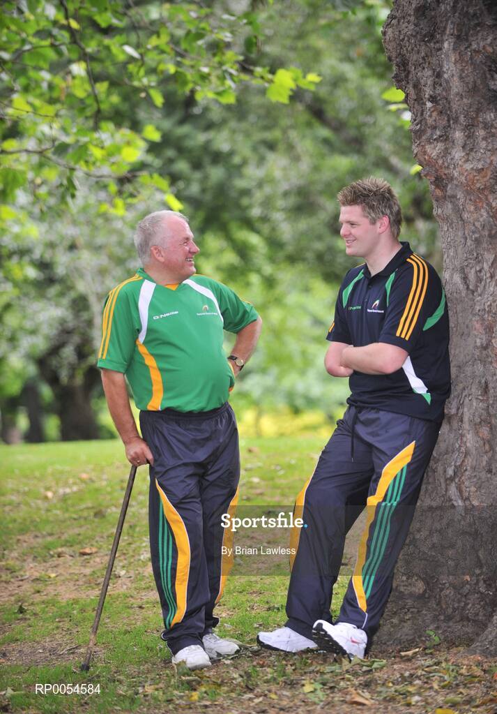 2 July 2008; The Irish team for the 2008 Paralympic Games in Beijing was officially announced at an event today. Forty five elite athletes across nine sports will represent Ireland at the Beijing Games which get underway on September 6th and run for twelve days. The Paralympic Games are elite Olympic style sports events for elite athletes with physical disabilities, or visual impairment, emphasising athletic achievement rather than disability. At the announcement are Sean Heary, Archery, from Meath, left, and Jonathan Cummings, Swimming, from Coalisland, Co. Tyrone. Conrad Hotel, Dublin. Picture credit: Brian Lawless / SPORTSFILE
