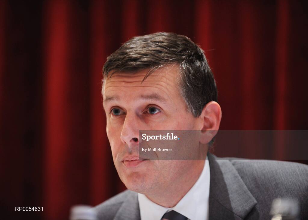 27 June 2008; Philip Browne, IRFU Chief Executive, during the IRFU Annual Council Meeting. Ballsbridge Court Hotel, Ballsbridge, Dublin. Picture credit: Matt Browne / SPORTSFILE