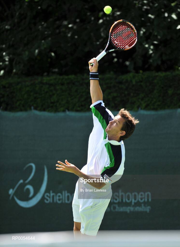 4 July 2008; Great Britain's Jonathan Marray competing in the semi-finals of the Shelbourne Irish Open which is a 75,000 dollar ATP Challenger taking place this week in Fitzwilliam Lawn Tennis Club, Appian Way, Dublin. The Men’s singles finals take place Saturday 6th July. Shelbourne Men's Irish Open Tennis Championship, Men's Singles Semi-Final, Frederik Nielsen v Jonathan Marray. Picture credit: Brian Lawless / SPORTSFILE