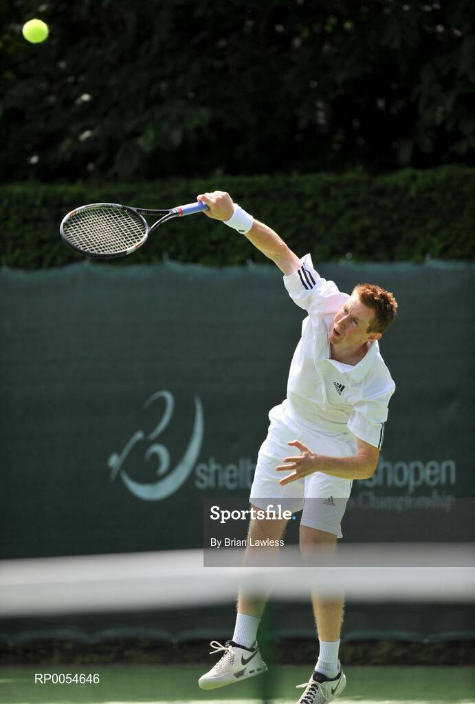 4 July 2008; Great Britain's Jonathan Marray competing in the semi-finals of the Shelbourne Irish Open which is a 75,000 dollar ATP Challenger taking place this week in Fitzwilliam Lawn Tennis Club, Appian Way, Dublin. The Men’s singles finals take place Saturday 6th July. Shelbourne Men's Irish Open Tennis Championship, Men's Singles Semi-Final, Frederik Nielsen v Jonathan Marray. Picture credit: Brian Lawless / SPORTSFILE