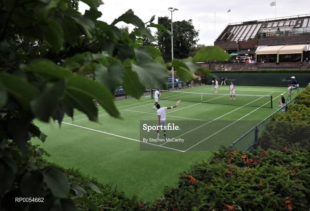 4 July 2008; A general view of the Doubles final. Shelbourne Irish Open Mens Tennis Championships 2008, Doubles Final, Prakash Amritraj / Aisam-Ul-Haq Qureshi v Jonathan Marray / Frederik Nielsen, Fitzwilliam Lawn Tennis Club, Appian Way, Dublin. Picture credit: Stephen McCarthy / SPORTSFILE
