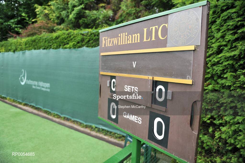 4 July 2008; A general view of a tennis scoreboard. Shelbourne Irish Open Mens Tennis Championships 2008, Doubles Final, Prakash Amritraj / Aisam-Ul-Haq Qureshi v Jonathan Marray / Frederik Nielsen, Fitzwilliam Lawn Tennis Club, Appian Way, Dublin. Picture credit: Stephen McCarthy / SPORTSFILE