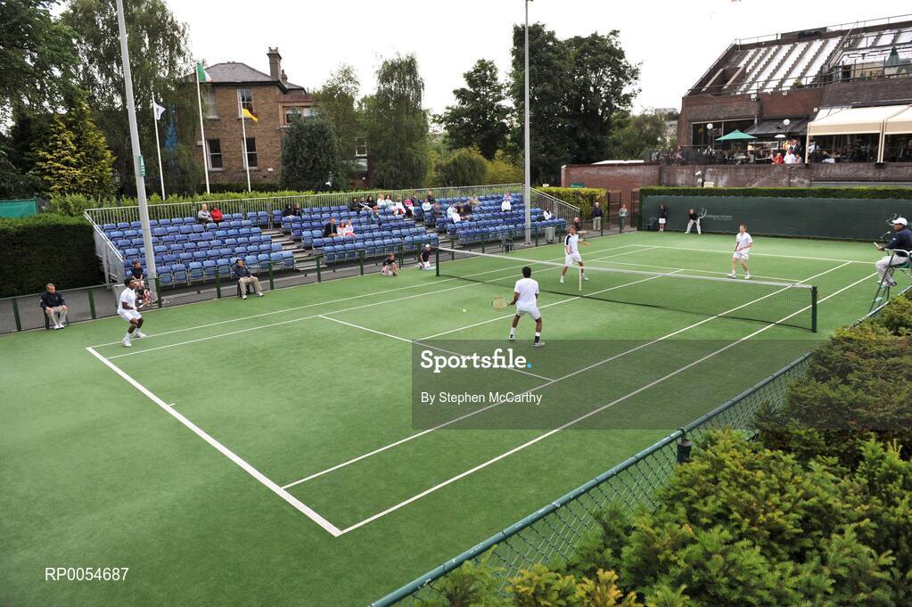 4 July 2008; A general view of the Doubles final. Shelbourne Irish Open Mens Tennis Championships 2008, Doubles Final, Prakash Amritraj / Aisam-Ul-Haq Qureshi v Jonathan Marray / Frederik Nielsen, Fitzwilliam Lawn Tennis Club, Appian Way, Dublin. Picture credit: Stephen McCarthy / SPORTSFILE