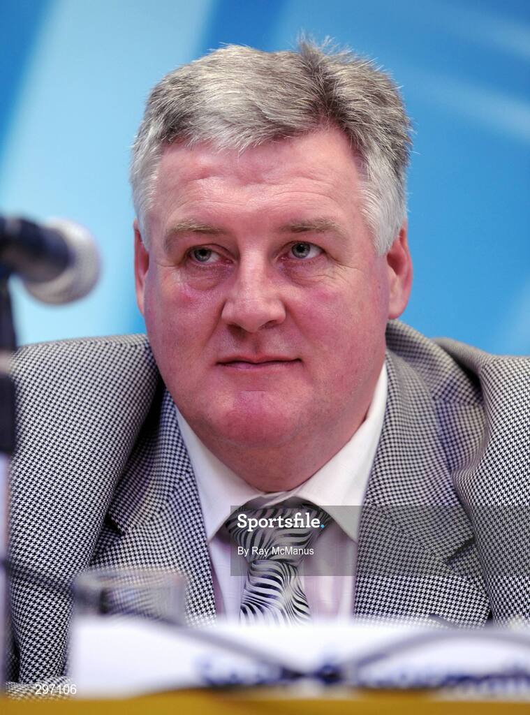 11 April 2008; John Gorman, President of the Provincial Council of Britain, during the 2008 GAA Annual Congress. Radisson Hotel, Ballincar, Sligo. Picture credit: Ray McManus / SPORTSFILE