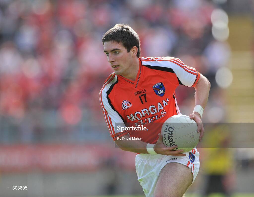 29 June 2008; Brian Mallon, Armagh. GAA Football Ulster Senior Championship Semi-Final, Down v Armagh, St Tighearnach's Park, Clones, Co. Monaghan. Picture credit: David Maher / SPORTSFILE