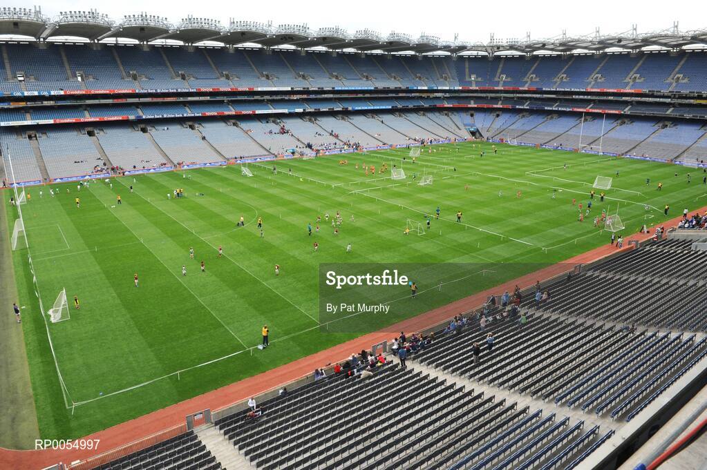 10 July 2008; A general view of Croke Park during the Leinster - Play and Stay with GAA Go Games activity day which saw over 700 children under the age of 8 take part in games in both hurling and football on six pitches at Croke Park, Dublin. Picture credit: Pat Murphy / SPORTSFILE