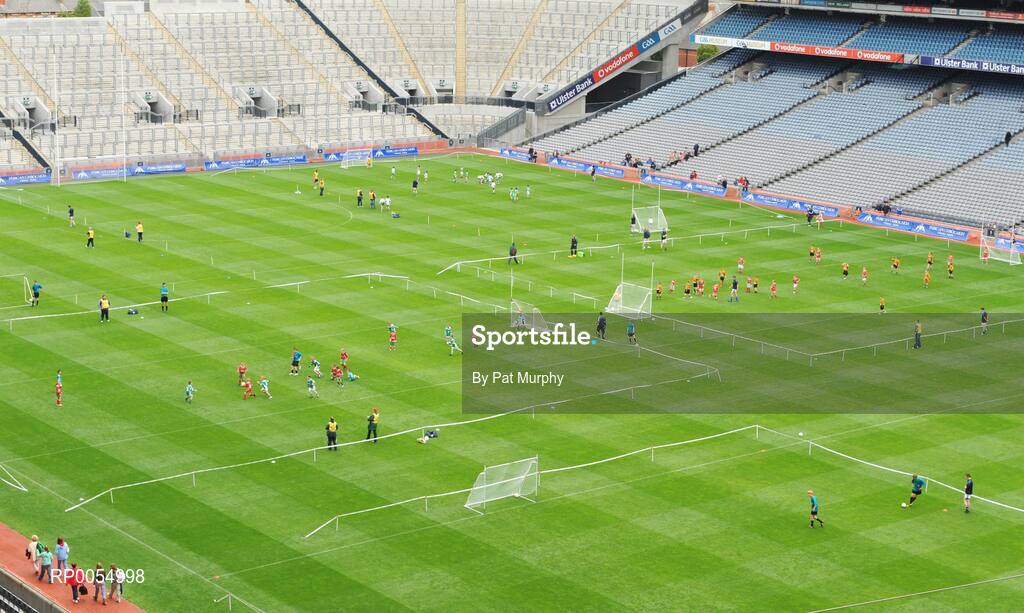 10 July 2008; A general view of Croke Park during the Leinster - Play and Stay with GAA Go Games activity day which saw over 700 children under the age of 8 take part in games in both hurling and football on six pitches at Croke Park, Dublin. Picture credit: Pat Murphy / SPORTSFILE